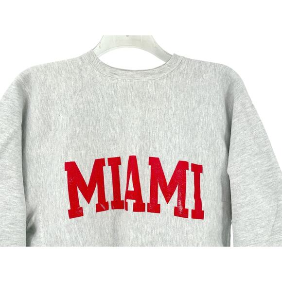 Vtg Champion Reverse Weave Sweatshirt MIAMI Of Ohio College Mens XL - Picture 2 of 7